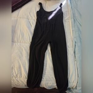 Black Women's Maternity Jumpsuit